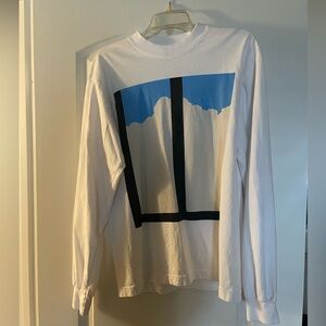 Khruangbin A La Sala 2024 Tour Long Sleeve Tee - blue & white